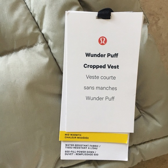 Lululemon Wunder Puff Crop Vest - Picture 3 of 6